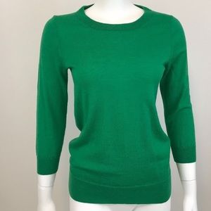 J Crew Factory a Green Lightweight Sweater